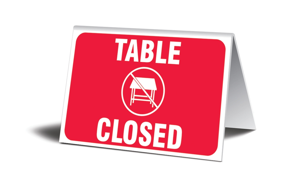 Table closed