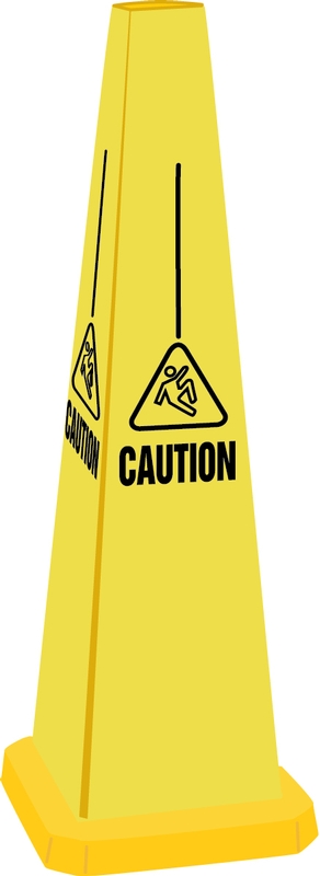 Safety Sign, Legend: QUAD-WARNING SAFETY CONES