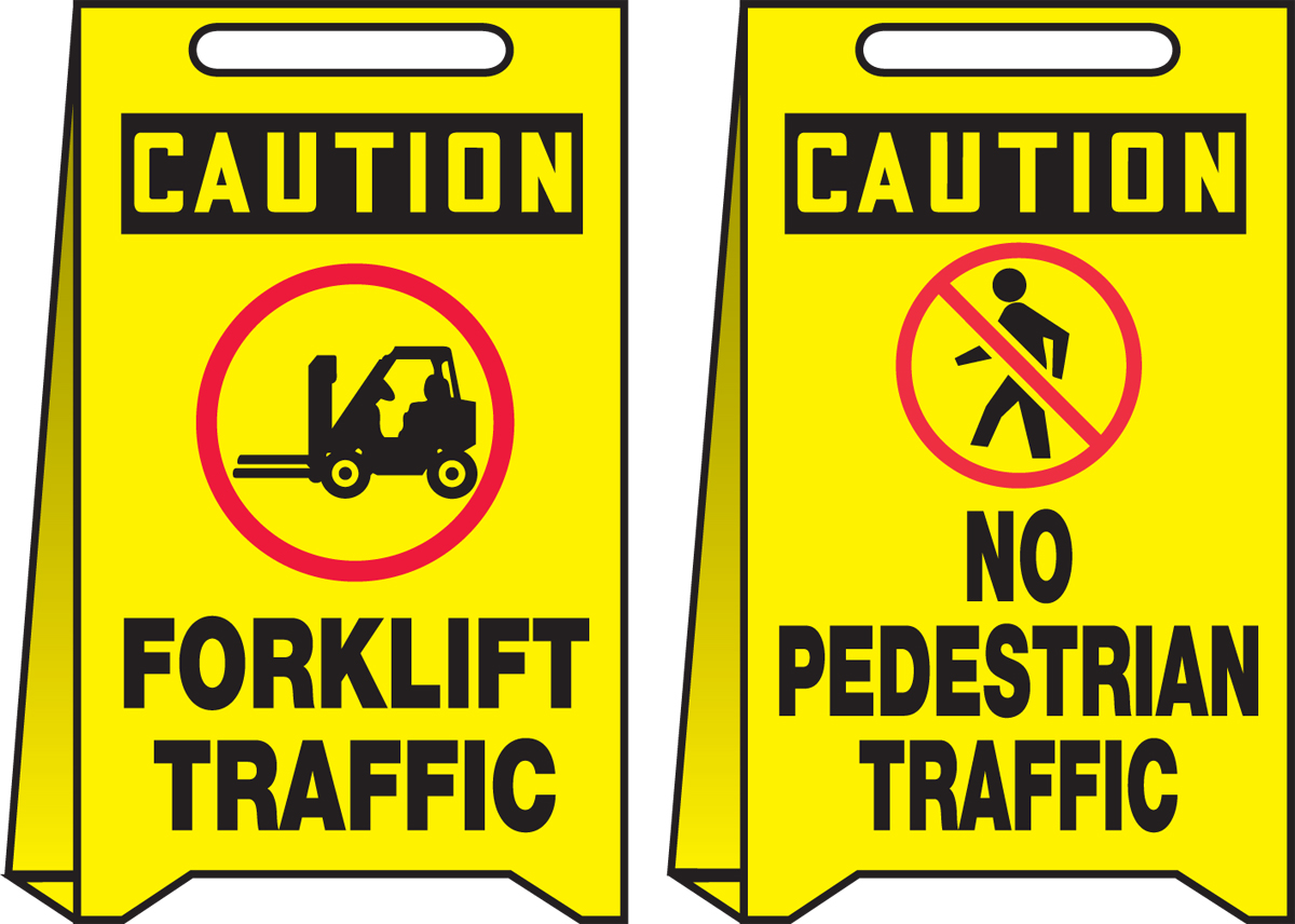 FORKLIFT TRAFFIC / NO PEDESTRIAN TRAFFIC W/GRAPHICS