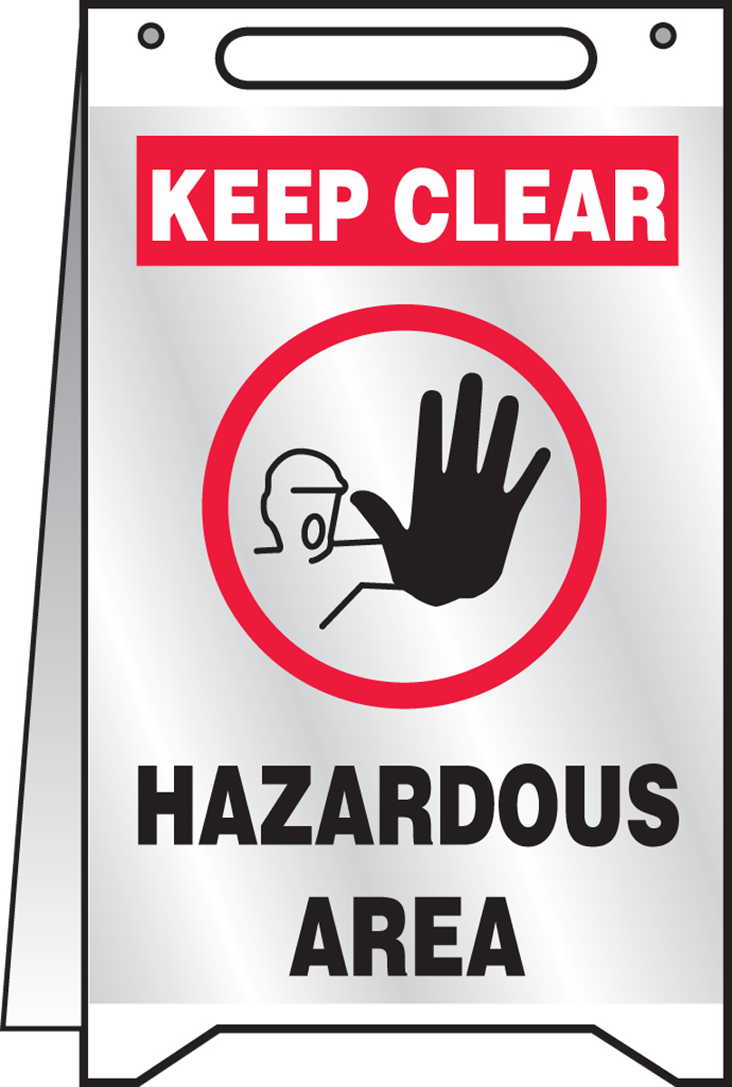 KEEP CLEAR HAZARDOUS AREA