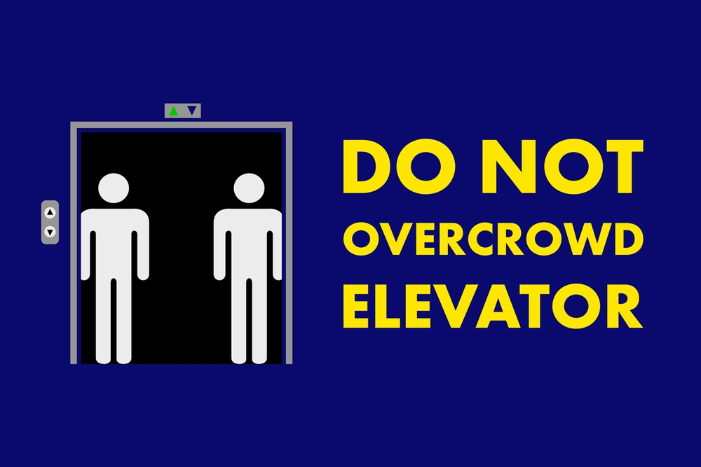 Do Not Overcrowd Elevator