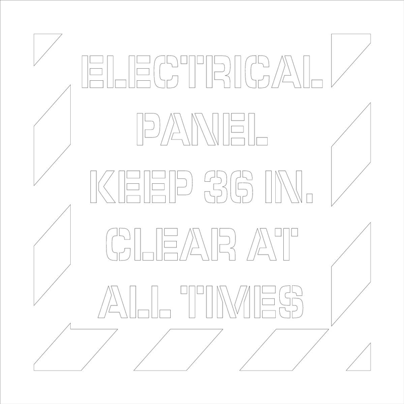 Electrical Panel Keep 36 in Clear At All Times