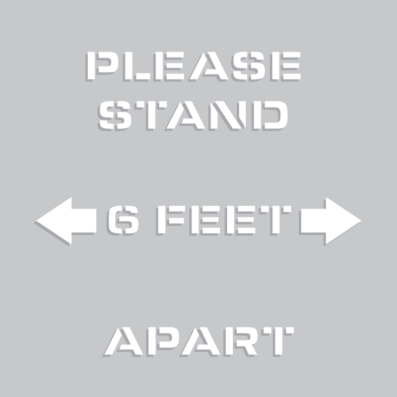 PLEASE STAND 6 FEET APART