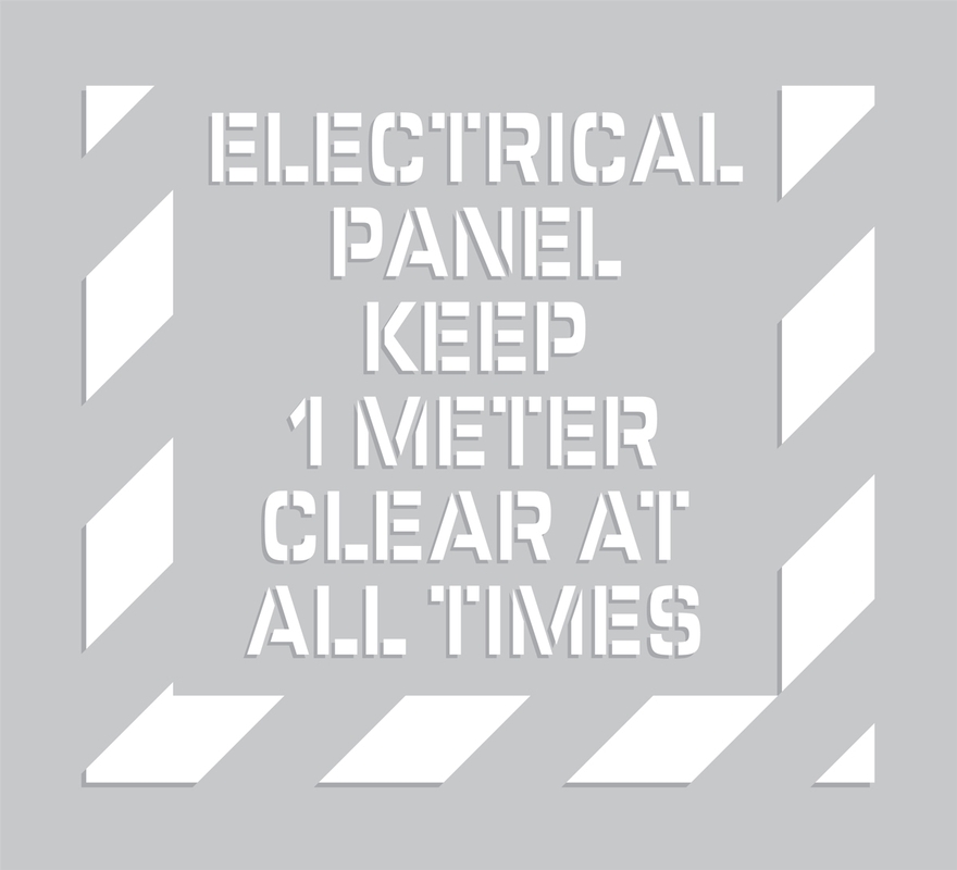 Electrical Panel Keep 1 Meter Clear At All Times