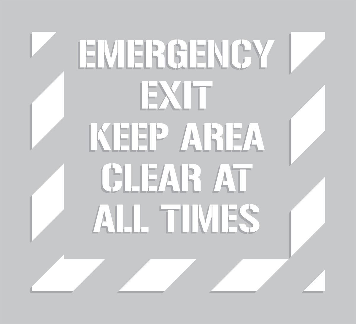 EMERGENCY EXIT KEEP AREA CLEAR AT ALL TIMES