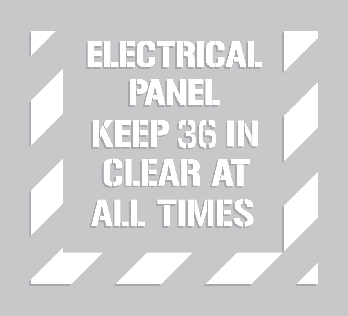 ELECTRICAL PANEL KEEP 36 IN CLEAR AT ALL TIMES