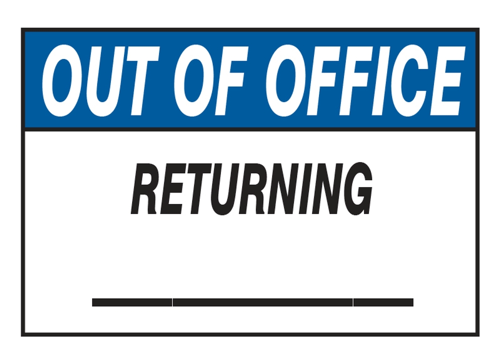 Out Of Office Returning _ Status Monitor Cover PNP401