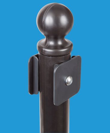 Black Tipn Roll Portable Sign Pole II 