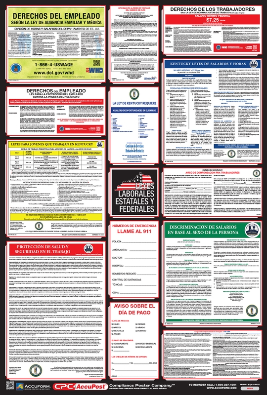 Combo State, Federal And OSHA Labor Law (Spanish)