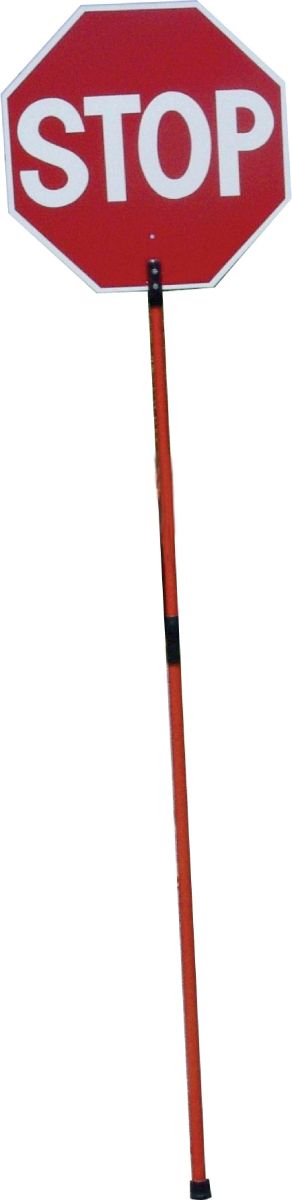 Stop/Go SIgn Aluminum Paddle w/9 Polygrip Handle