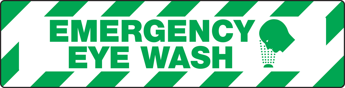 EMERGENCY EYE WASH (W/GRAPHIC)
