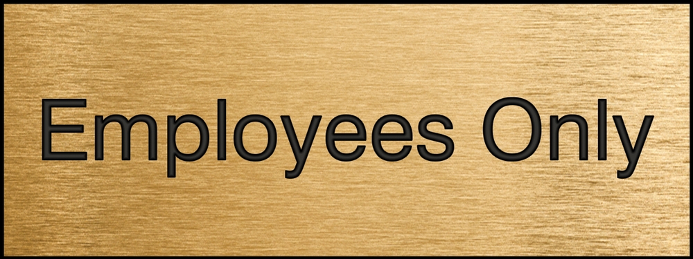 Labeling, Legend: EMPLOYEES ONLY
