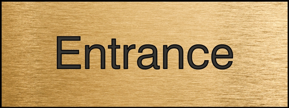 Labeling, Legend: ENTRANCE