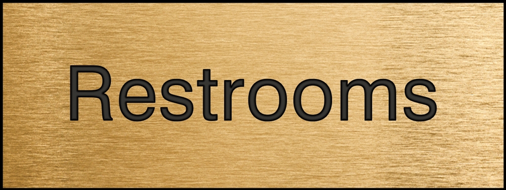 Labeling, Legend: RESTROOMS