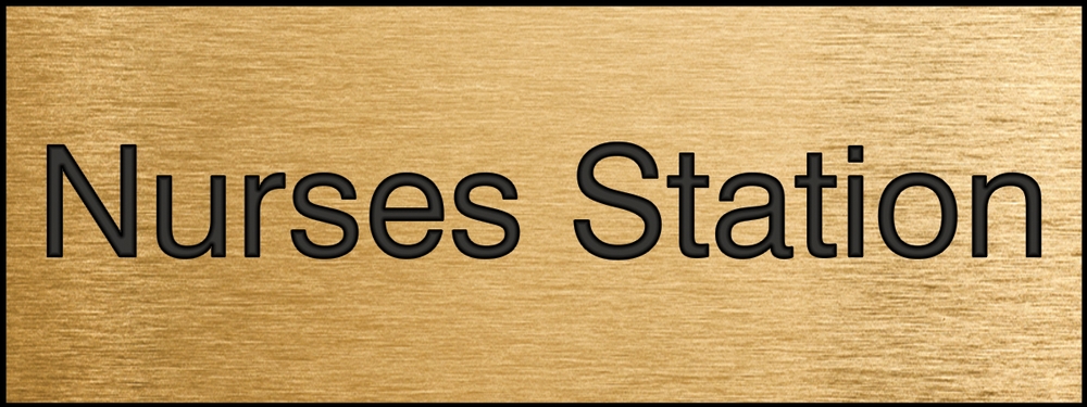 Safety Sign, Legend: NURSES STATION