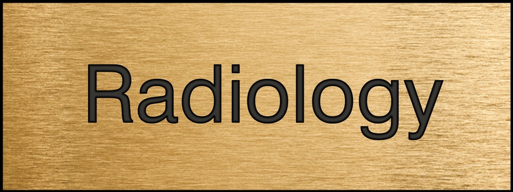 Safety Sign, Legend: RADIOLOGY