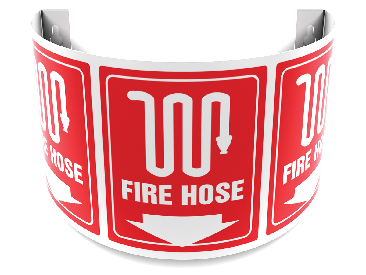 Safety Sign, Legend: FIRE HOSE