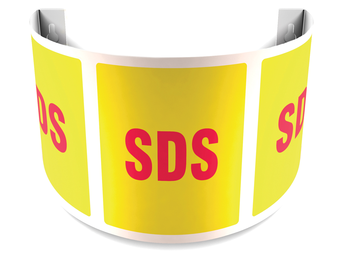 Safety Sign, Header: SDS, Legend: SDS