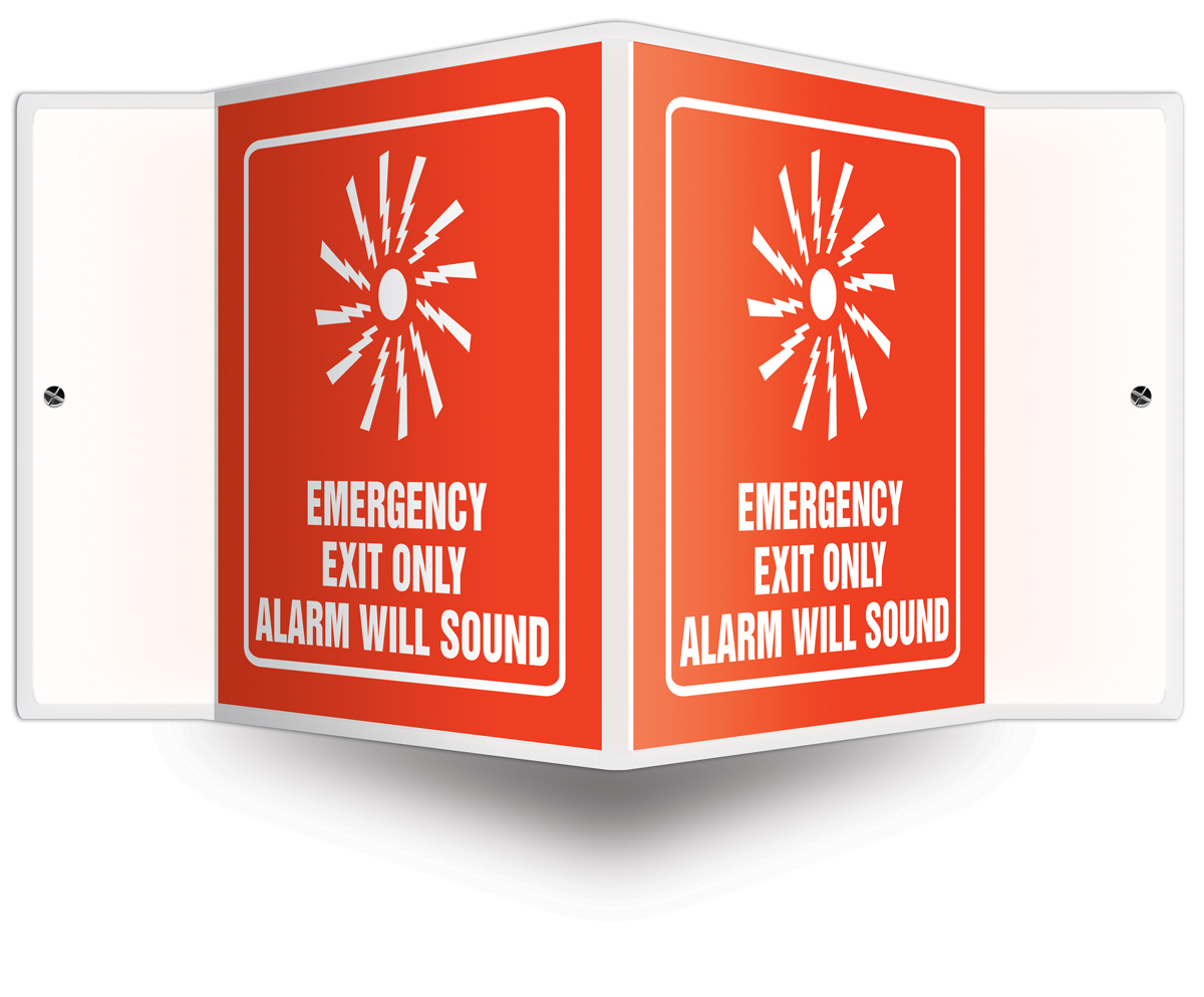 EMERGENCY EXIT ONLY ALARM WILL SOUND