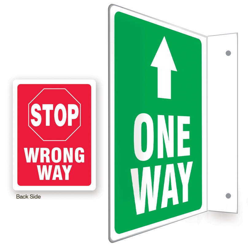 One Way Stop Wrong Way