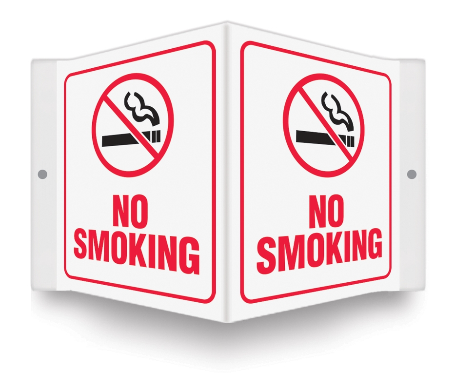 Safety Sign, Legend: NO SMOKING