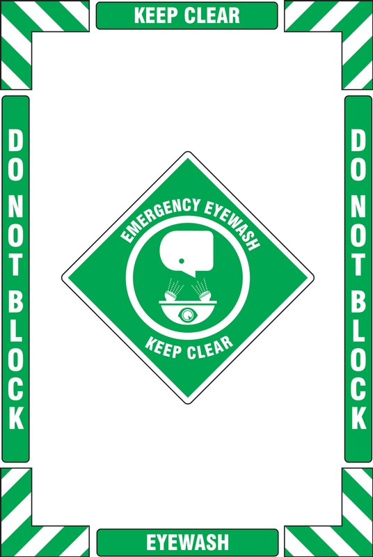 Emergency Eyewash Keep Clear Do not Block