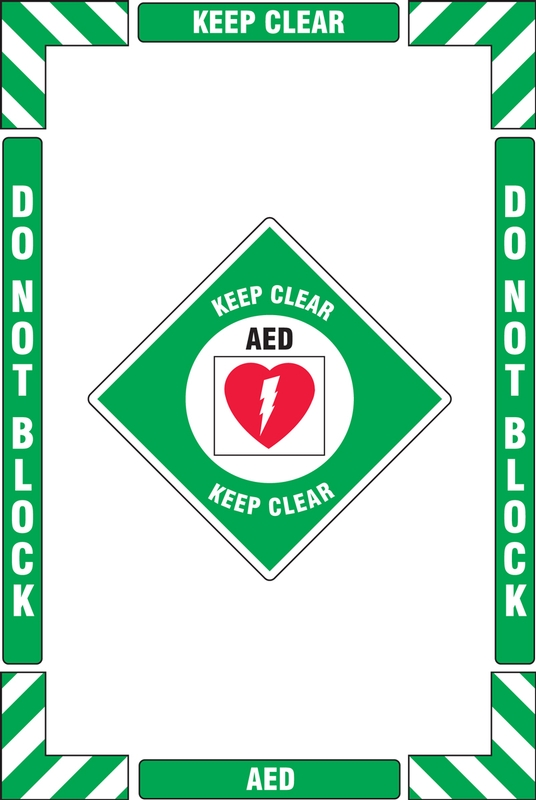 AED Keep Clear Do not Block