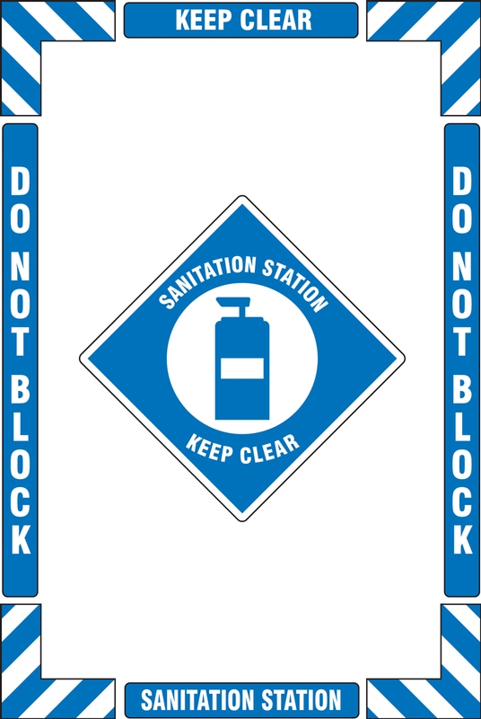 Sanitation Station Keep Clear Do not Block