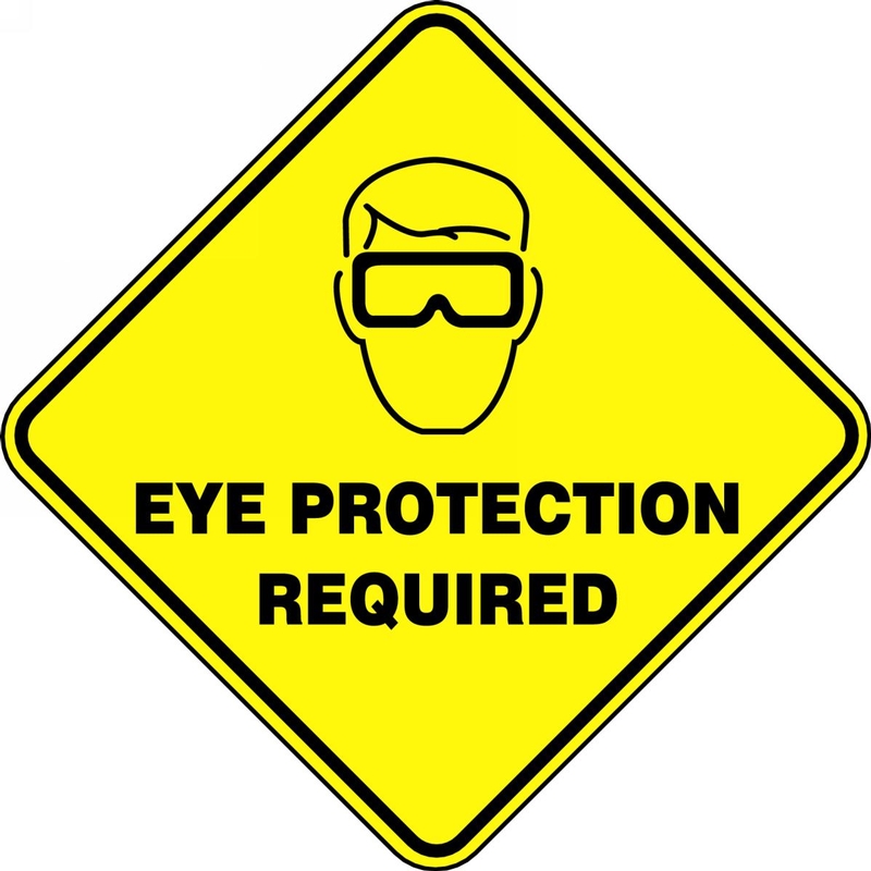 Plant & Facility, Legend: EYE PROTECTION REQUIRED