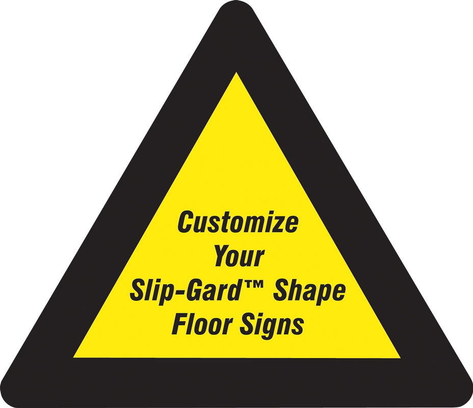 CUSTOM SLIP-GARD™ SHAPE FLOOR SIGN