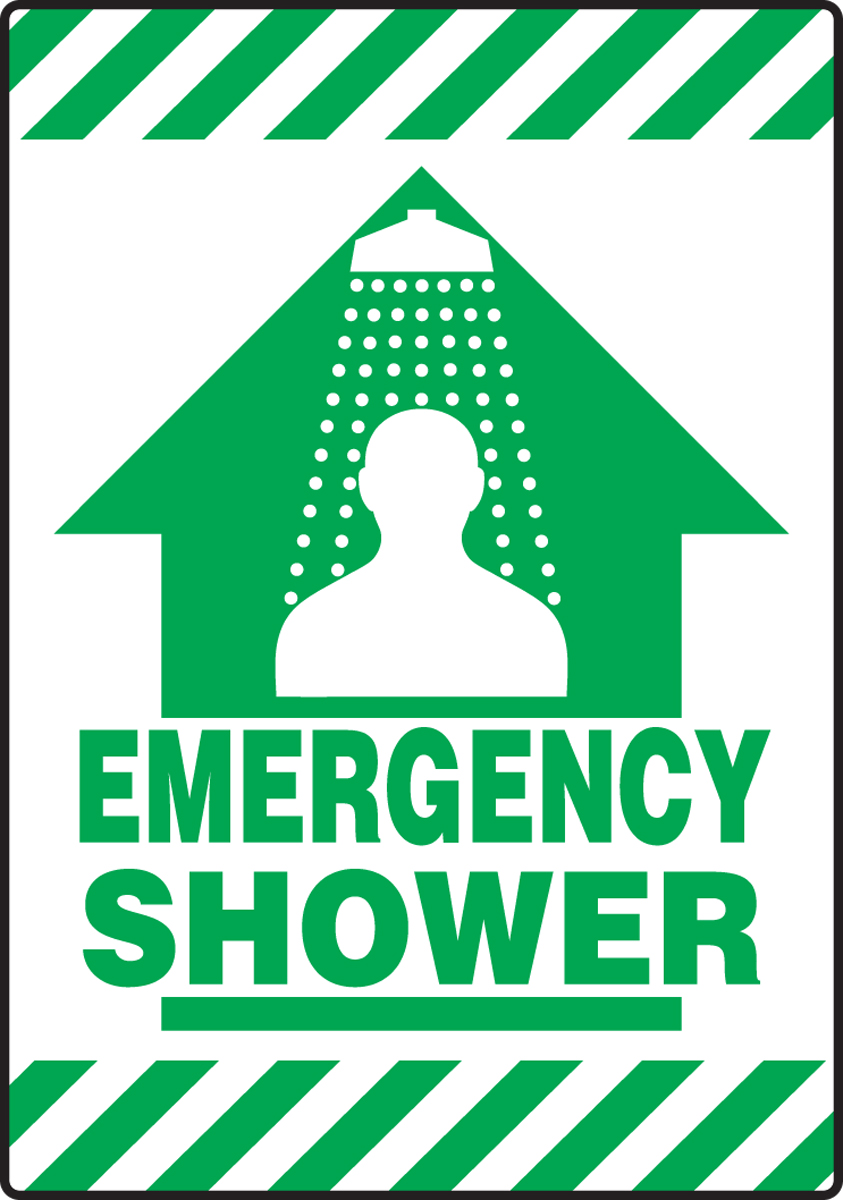 Plant & Facility, Legend: EMERGENCY SHOWER (W/ GRAPHIC)