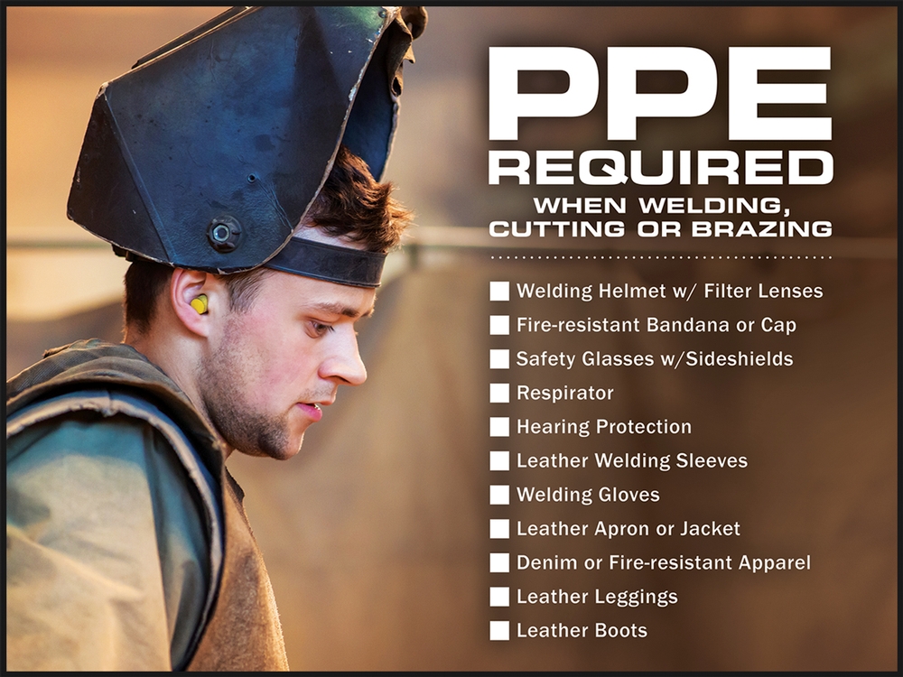 PPE Required When Using Welding, Cutting Or Brazing