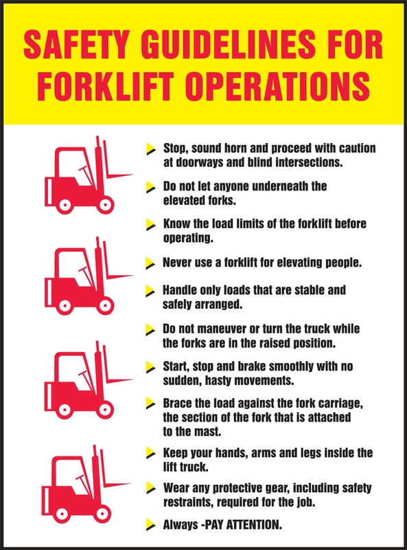 Lift Truck Safety Poster, Safety Posters