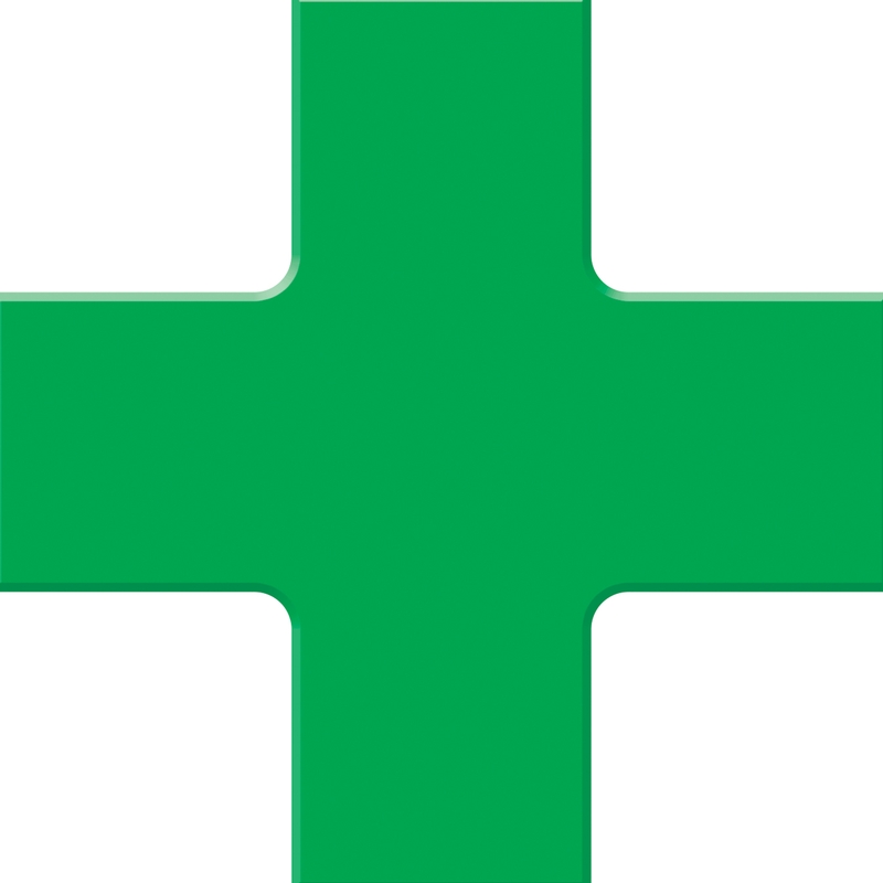 Tough-Mark™ Heavy-Duty Floor Marking Shapes: Quad Corner