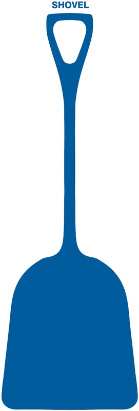 Labels, Letters & Numbers, Legend: Tool Shadows: Shovels