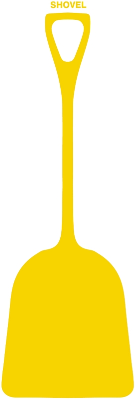 Labels, Letters & Numbers, Legend: Tool Shadows: Shovels