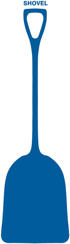 Labels, Letters & Numbers, Legend: Tool Shadows: Shovels