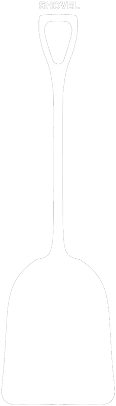 Labels, Letters & Numbers, Legend: Tool Shadows: Shovels