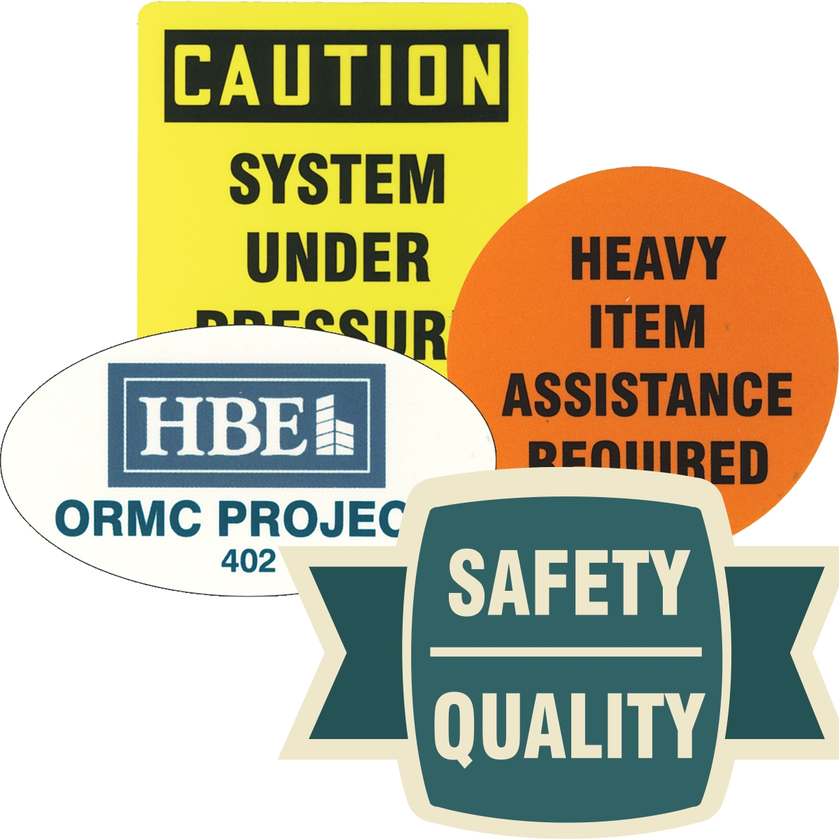 Custom Poly Labels, Self-Adhesive - Rectangles