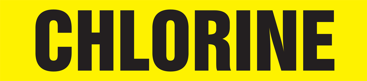 Pipe Marker, Legend: CHLORINE