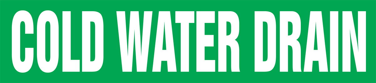 COLD WATER DRAIN 