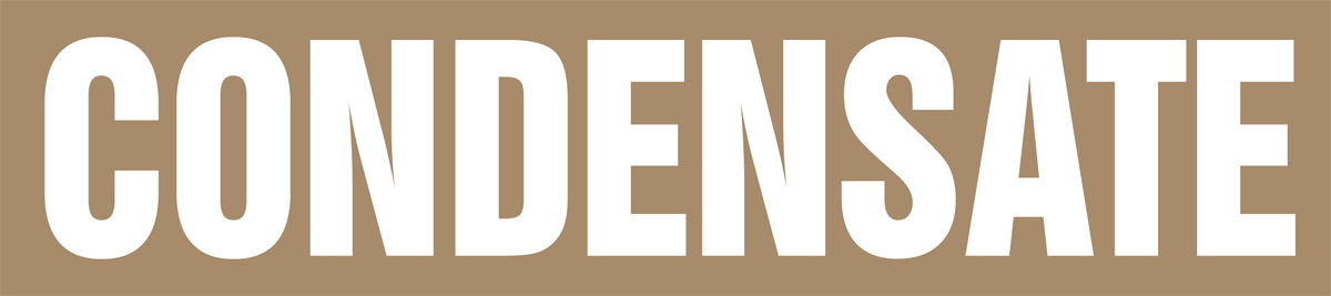 Pipe Marker, Legend: CONDENSATE