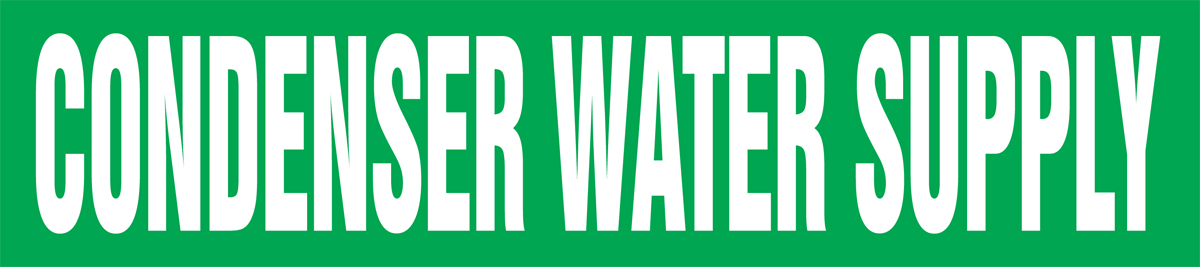 CONDENSER WATER SUPPLY 
