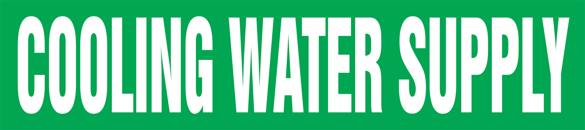 COOLING WATER SUPPLY 