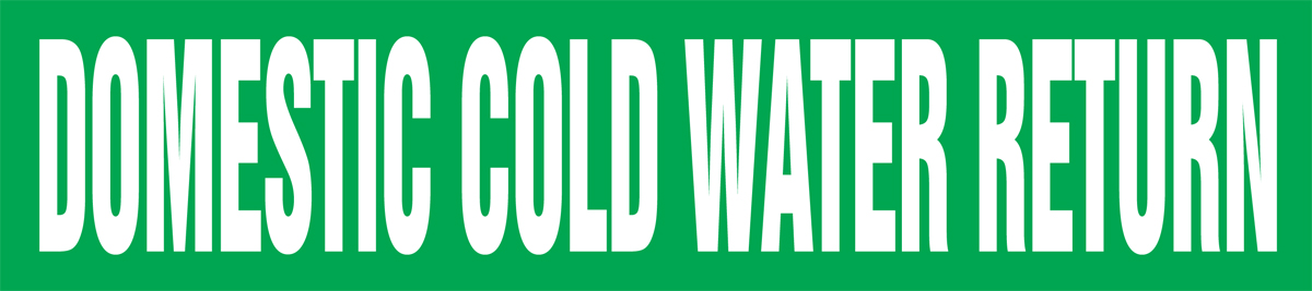 DOMESTIC COLD WATER RETURN 