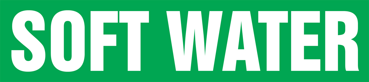 Pipe Marker, Legend: SOFT WATER