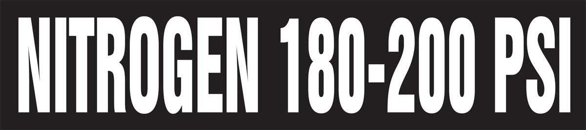 NITROGEN 180 - 200 PSI