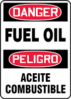 DANGER FUEL OIL (BILINGUAL SPANISH)