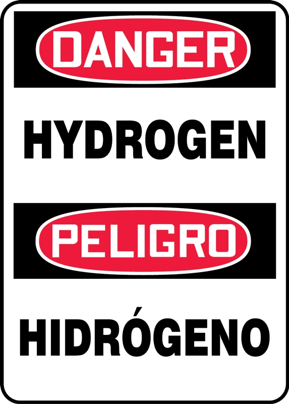 DANGER HYDROGEN (BILINGUAL SPANISH)