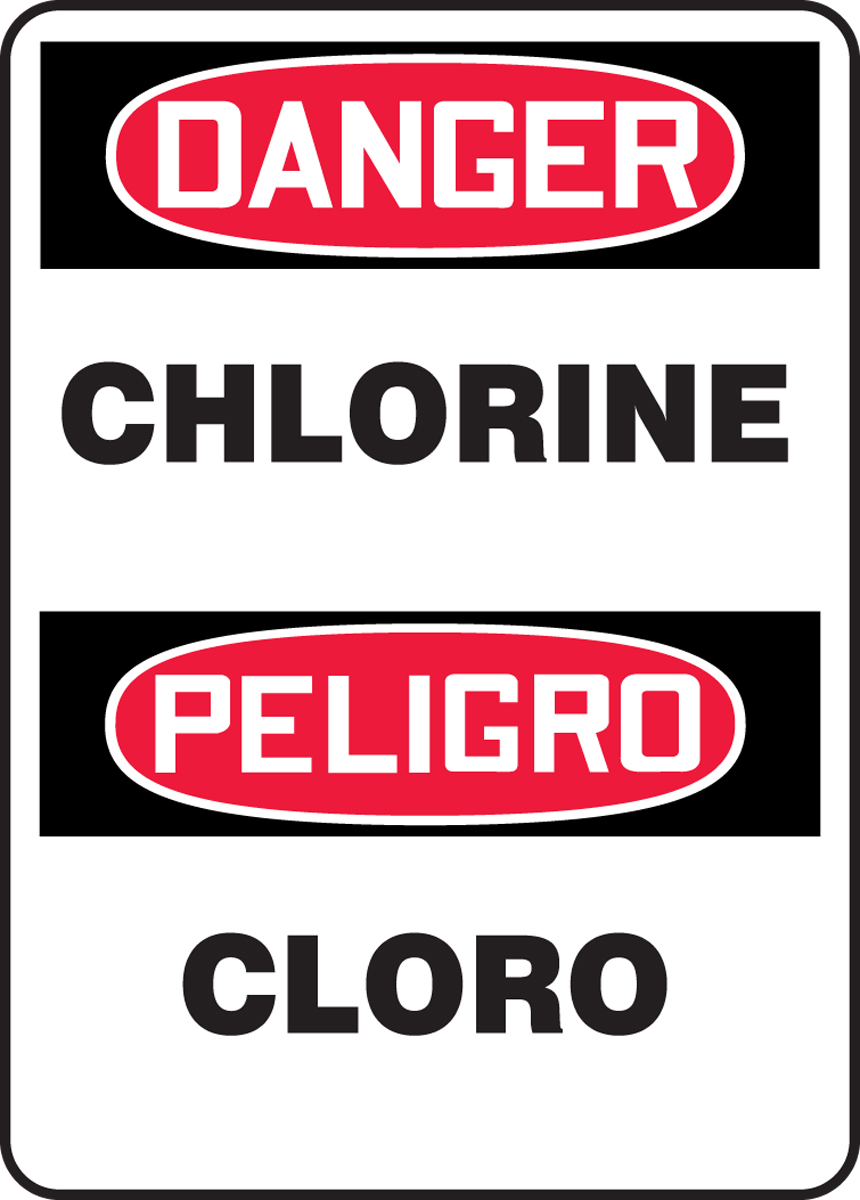 DANGER CHLORINE (BILINGUAL)